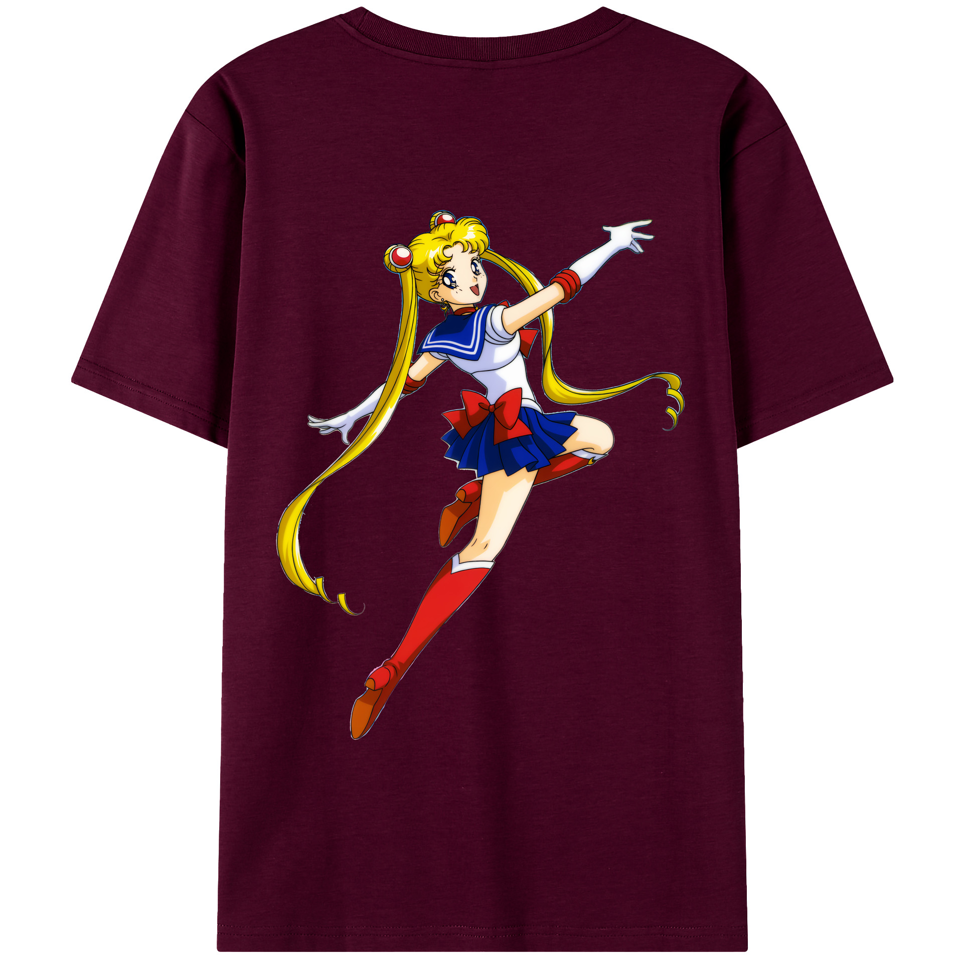 （画像用） 美少女戦士セーラームーン 月野 うさぎ つきの うさぎ Sailor Moon Tsukino Usagi レディース半袖Tシャツ(バックプリント)